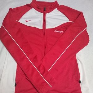 Nike Team ZipUp Jacket Red/White Boys Size 14/Lg